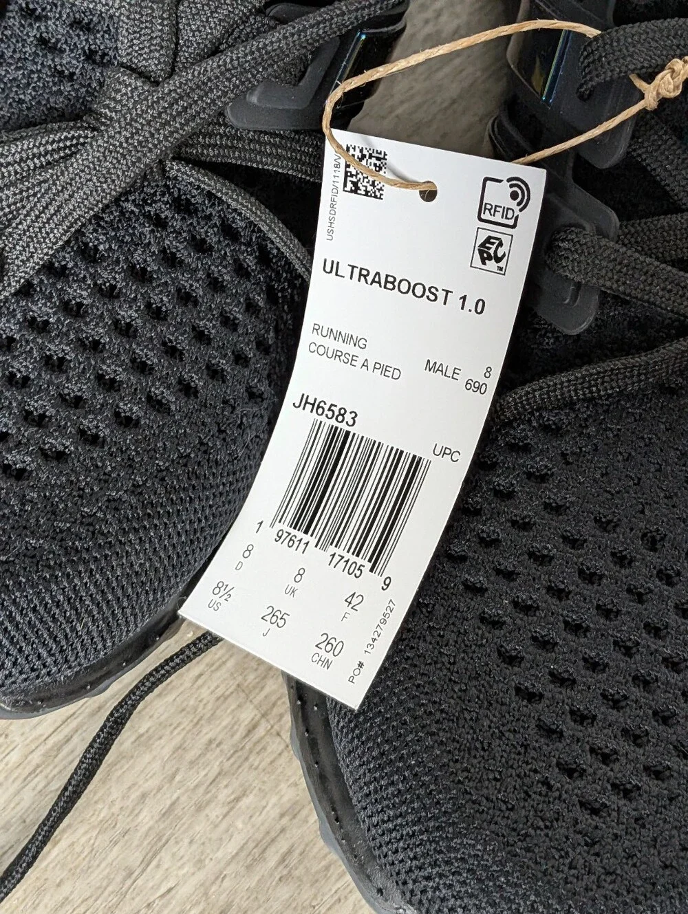Adidas UltraBoost 1.0 DNA Black Gold Men’s Size 8.5 New